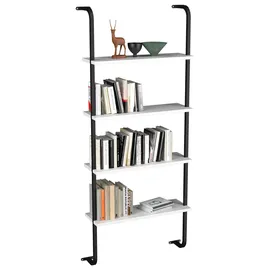 VCM Insasi Bücherregal 64 x 20 x 150 cm Weiß