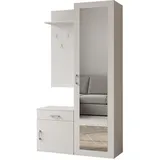 ax living Garderobenschrank AX Living 100 x 180,5 x 35 cm Weiß/Kiefer