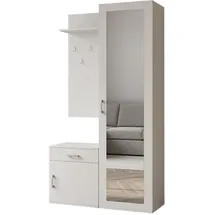 ax living Garderobenschrank AX Living 100 x 180,5 x 35 cm Weiß/Kiefer