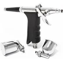 Wiltec Airbrush Pistole Typ 116 schwarz/silber 0,3mm