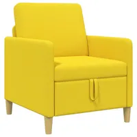 vidaXL Sofa mit Stauraum Helles Gelb 72 x 78 x 87 cm Polyester