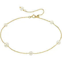aniston jewelry & watches Armband mit Perlen gelb/goldfarben 24 cm