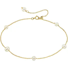 aniston jewelry & watches Armband mit Perlen gelb/goldfarben 24 cm