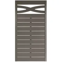 Andrewex Sichtschutzelement Geneva 180 x 90 cm grau Holz