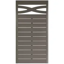 Andrewex Sichtschutzelement Geneva 180 x 90 cm grau Holz
