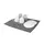 Wenko Mikrofaser Abtropfmatte Miko 47 x 40 cm Grau