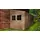 TIMBELA Anbau-Gartenhaus 4,93 x 2,03 m Beige