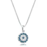 Elli Collierkettchen "Evil Eye Basic 925 Silber, mit Kristallen von Swarovski" Gr. 40, silber, Halsketten, Damen, 40,mit Steinen, Silber 925 (Sterlingsilber), L: 40