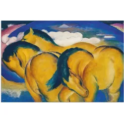 Artland Wandbild »Die kleinen gelben Pferde. 1912«, Haustiere, (1 St.), als Alubild, Outdoorbild, Leinwandbild in verschied. Größen Artland Farbe Bild(er): gelb