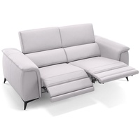 Sofanella 2-Sitzer Sofanella 2-Sitzer LIVORNO Ledersofa Relaxsofa Leder in Weiß weiß