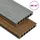vidaXL WPC Terrassendielen mit Zubehör 40 m2 2,2 m braun/grau