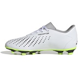 adidas Predator Accuracy.4 Fxg J Football Shoes (Firm Ground), FTWR White/Core Black/Lucid Lemon, 38 2/3 EU - 38 2/3 EU