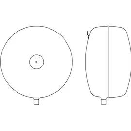 HEIMEIER Pneumatex Druckausdehnungsgefäß Statico SD 25.3, 25 Liter