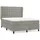 vidaXL Boxspringbett 140 x 200 cm Hellgrau