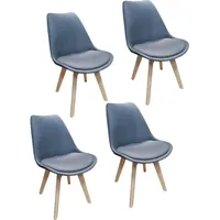 Hti-Living Stuhl Atlanta Webstoff Grau