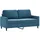 vidaXL 2-Sitzer-Sofa Blau 140 cm Samt