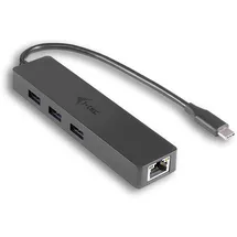 iTEC i-tec USB-C Slim HUB 3 Port + Gigabit Ethernet Adapter