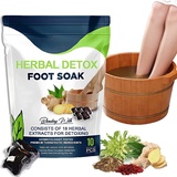 Oveallgo Pro Herbal Detox Foot Soak Beads, Natürliches Detox Cleansing Foot Soak Bead, Beifuß Kräuter Fußbad, Verbessert Blutzirkulation, Relieve Foot Pressure (10PCS)