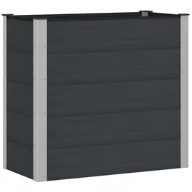vidaXL Hochbeet 100 x 50 x 91 cm Schwarz
