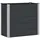 vidaXL Hochbeet 100 x 50 x 91 cm Schwarz