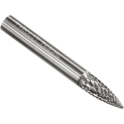 TYROLIT Hartmetallfräser DxT-SxL 12x25-6x70 Für Gusseisen, Stahl und Edelstahl, Form: 52SPG - Geschoss, Art. 768948