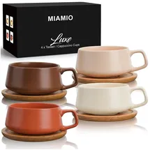 MiaMio Kaffeetasse 0,32 l Beige 4 St.