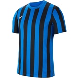 Nike Striped Division IV Jersey SS T-Shirt, Royal Blue/Black/White, XL