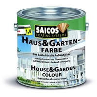 Saicos Haus und Gartenfarbe Weiss, 2,5 L