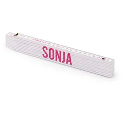 Personalisierter Zollstock ,Metrie 2m Block 52 | mit weiblichen Namen Wählen Sie hier einen weiblichen Namen aus:: Sonja