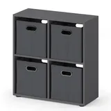 Vicco Raumteiler Tetra 72 x 29 x 72 cm Grau