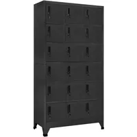 vidaXL Schließfachschrank Metall 90x40x180 cm Anthrazit