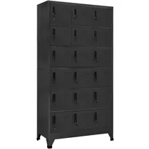 vidaXL Schließfachschrank Metall 90x40x180 cm Anthrazit