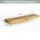 deluke Wandregal 100 x 22 x 4 cm Braun