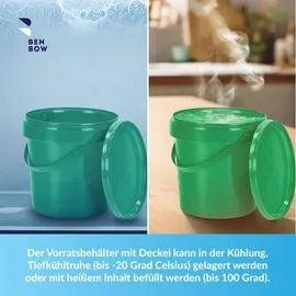 Benbow Eimer mit Deckel grün 1 l