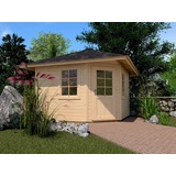 Weka Gartenhaus 149 2,38 x 2,38 m natur