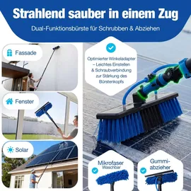 NTG Reinigungsset Teleskop Waschbürste Blau