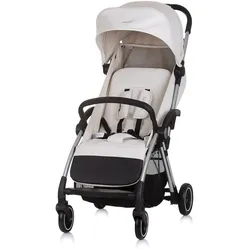 Chipolino Kinderwagen Illusion klappbar, verstellbare Fußstütze, Federung, Korb beige