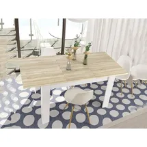 Dmora Midland 140/190 x 78 x 90 cm Eiche/weiß