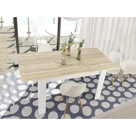Dmora Midland 140/190 x 78 x 90 cm Eiche/weiß
