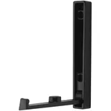 SOTECH Klapphaken VALVOLE Höhe: 120 x Breite: 16 mm schwarz matt, Garderobenhaken modern aus Zinkdruckguss, platzsparender Kleiderhaken ideal für Caravan