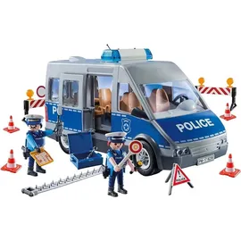 Playmobil City Action Polizeibus mit Straßensperre 9236