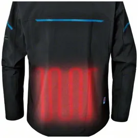 Bosch Professional GHJ 12+18V XA Beheizbare Jacke schwarz 2XL inkl. Akku