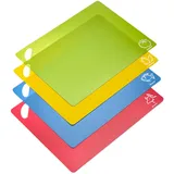 Westmark Schneidebrett-Set Kunststoff 4-tlg. 1 Set = 4 Matten mehrfarbig