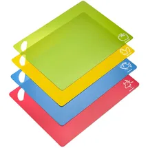 Westmark Schneidebrett-Set Kunststoff 4-tlg. 1 Set = 4 Matten mehrfarbig