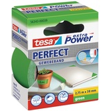 Tesa extra Power Perfect Gewebeband grün 38mm/2.75m, 1 Stück (56343-00039)