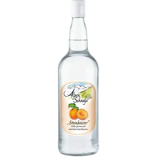 Alpenschnaps Steinbeisser Marille (1 L) – Milder, aromatischer Marillenschnaps – Obstschnaps mit Rezeptur aus dem Alpenland – Schnaps für den Genuss nach dem Essen – 35 % Vol.