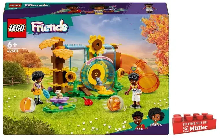LEGO Friends 42601 Hamster-Spielplatz Set mit Spielzeug-Tieren für Kinder