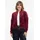 Ragwear Sweatjacke DORON VELVET weiche Samt Optik rot S (36)