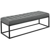 pro.tec Polsterbank Salta Grau 120 x 40 x 38 cm