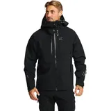 RevolutionRace Cyclone 3L Shell Jacket für Herren, Wasserdichte Jacke mit Recco-Reflektoren zum Wandern, Black, S - S